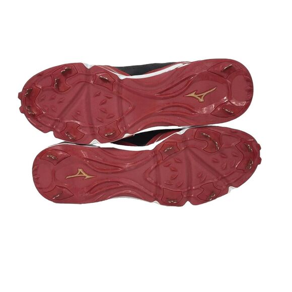 Mizuno 9-Spike Advanced Classic 7 Baseball Cleat-Red & Black-Sizes 15 & 16 -New! - Picture 8 of 12